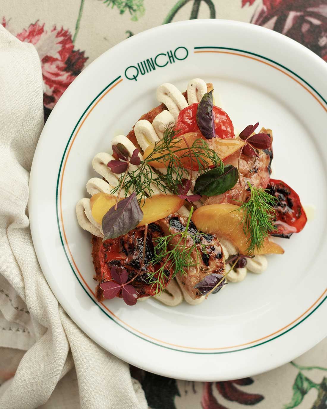 Fainá - Massa de grão de bico com creme de castanha de caju